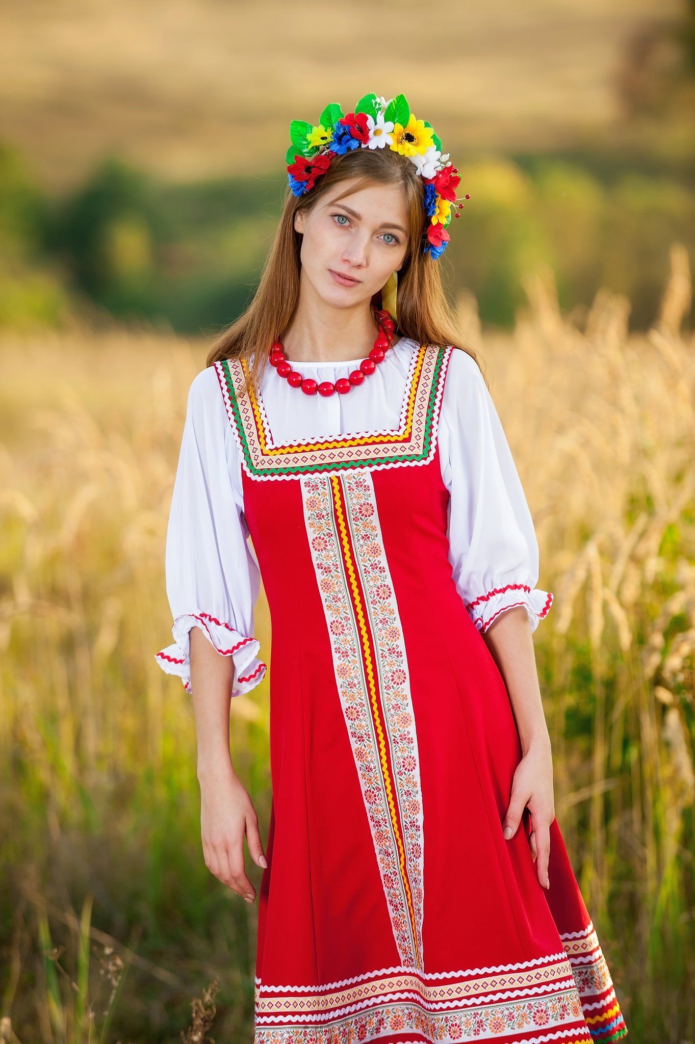 Women in Slavic costumes in Guwahati